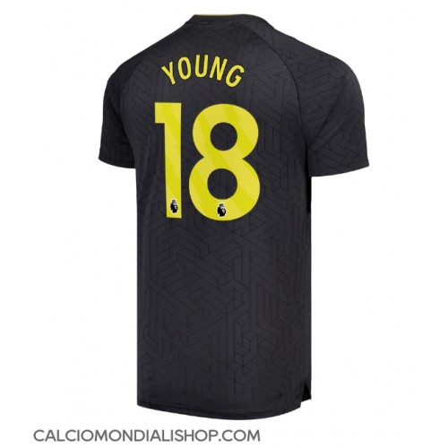 Maglie da calcio Everton Ashley Young #18 Seconda Maglia 2024-25 Manica Corta